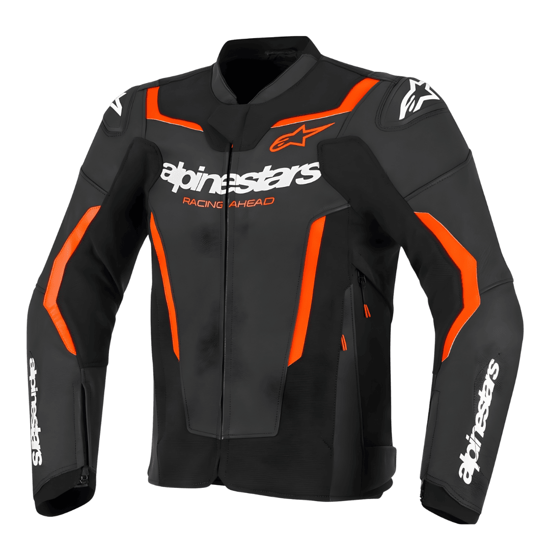 Chaqueta ALPINESTARS GP Force V2 Leather Airflow Black / Yellow Fluo