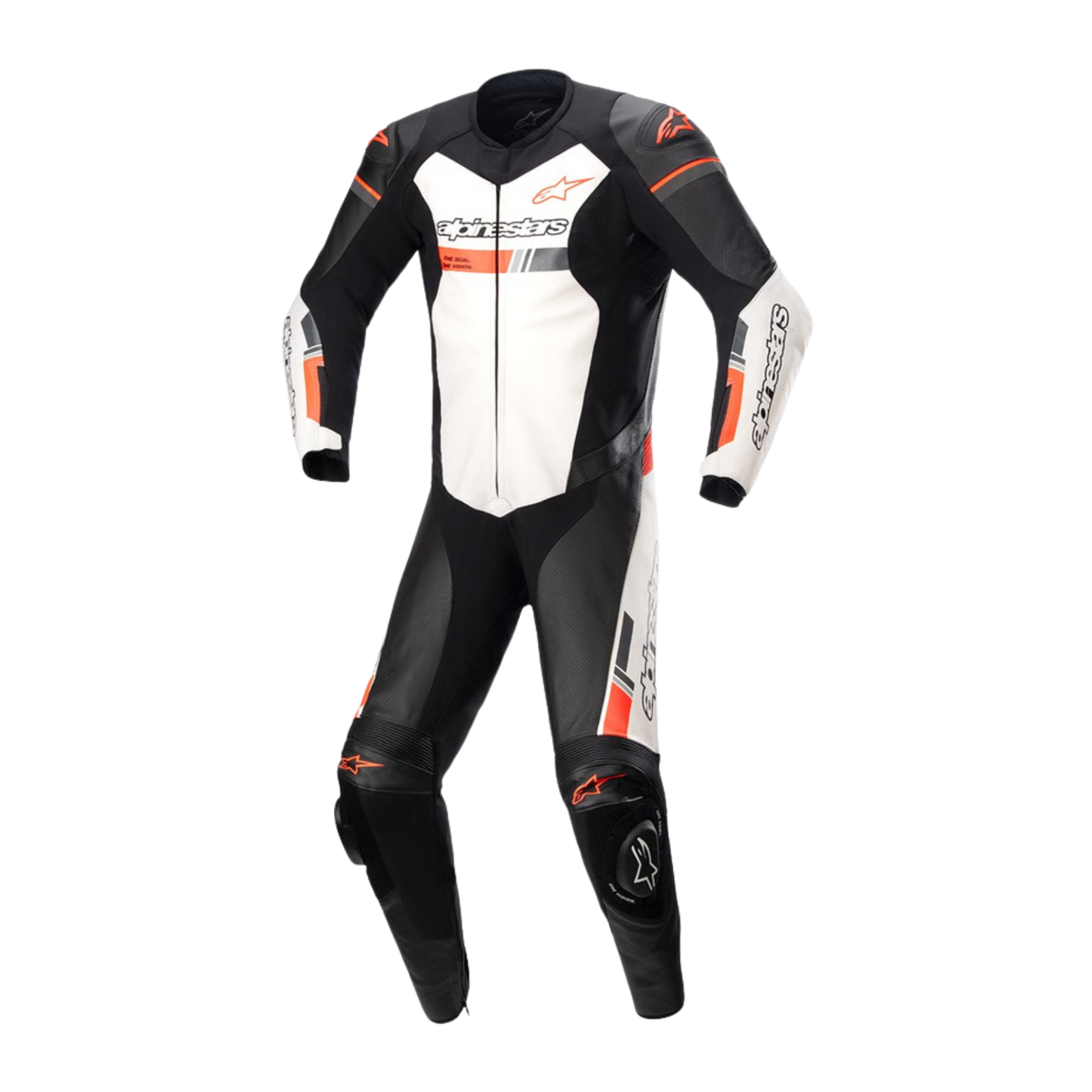 Traje / Mono ALPINESTARS GP Force V2 Chaser Professional Black / White / Red Fluo