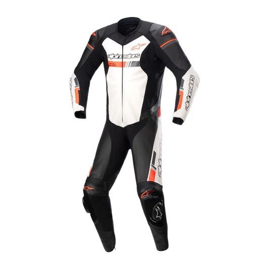 Traje / Mono ALPINESTARS GP Force V2 Chaser Professional Black / White / Red Fluo
